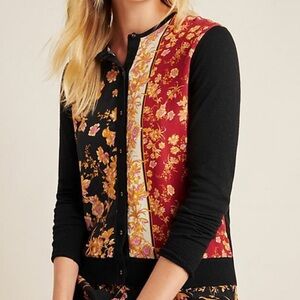 Kachel x Anthropologie Faye Floral Cardigan Sweater  sz 8